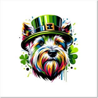 Sealyham Terrier Celebrates Saint Patrick's Day Posters and Art